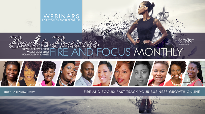 SistaSense Back to Business Webinar Training Series for Women Entrepreneurs / Black Women Entrepreneurs